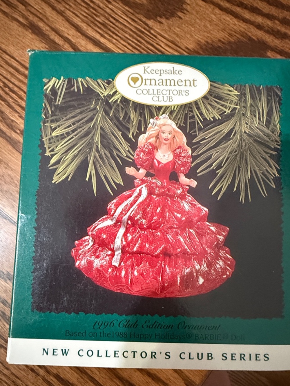 Hallmark Barbie Ornament in Sparkling Red Gown